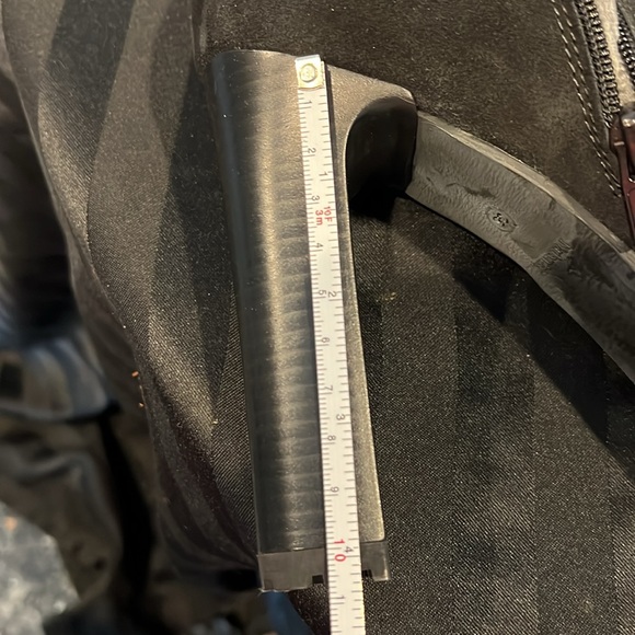 Women's High Heel platform Booties Black Suede, cinti , Made In Italy Size 38 - Picture 6 of 7